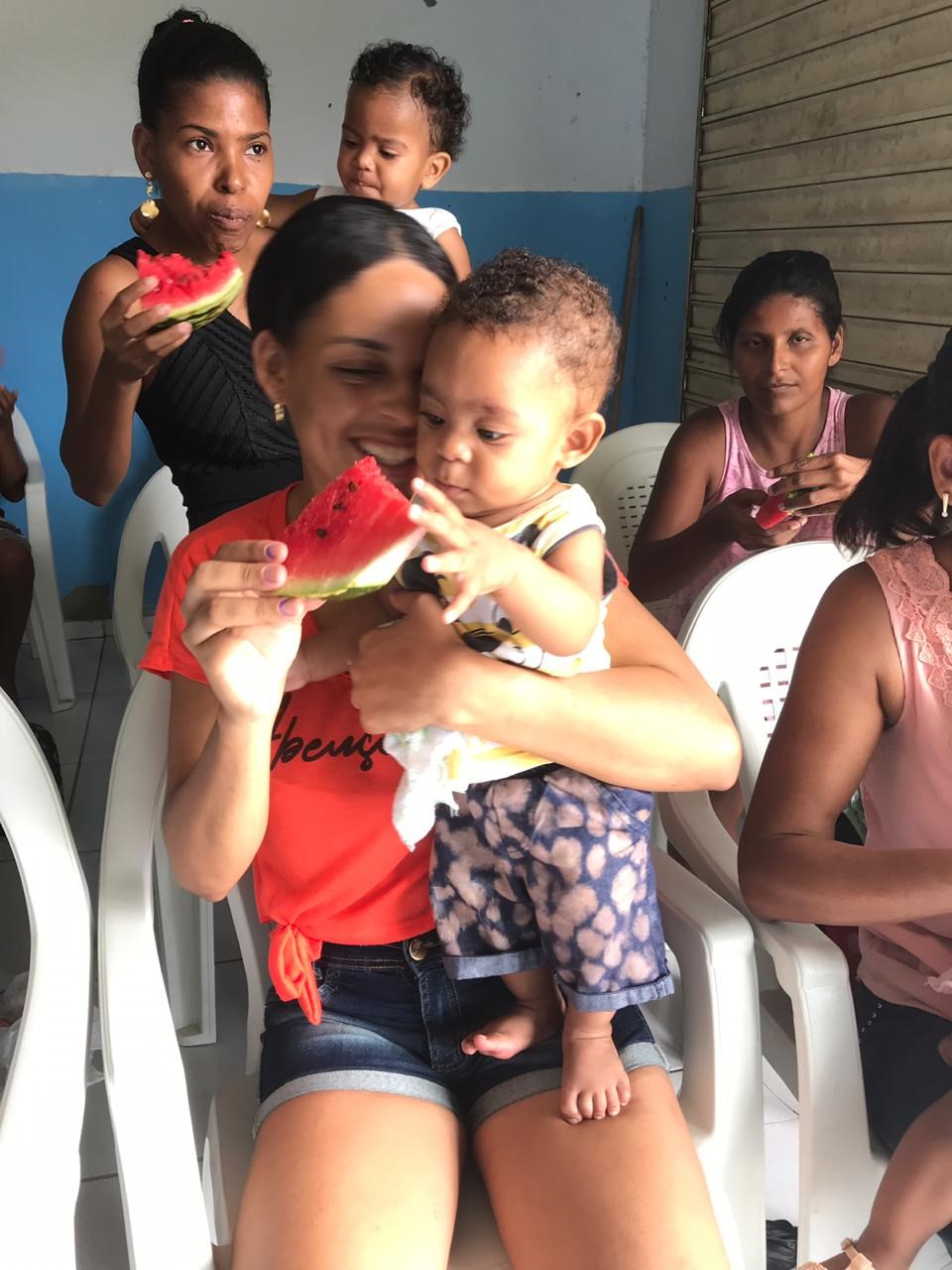 Camacã: Famílias do Projeto Criança Feliz se reúnem em café da manhã em Leoventura